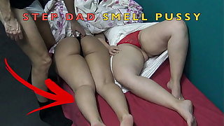 Step Dad Smell the Pussies of Step daughter and her Chubby Affiliate After Party